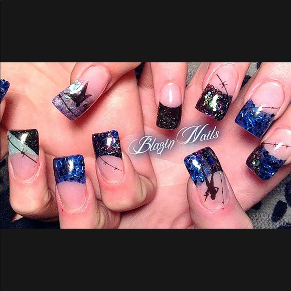 💌BO/GO$6 Barbed Wire Transfer Nail Decals - Picture 3 of 5